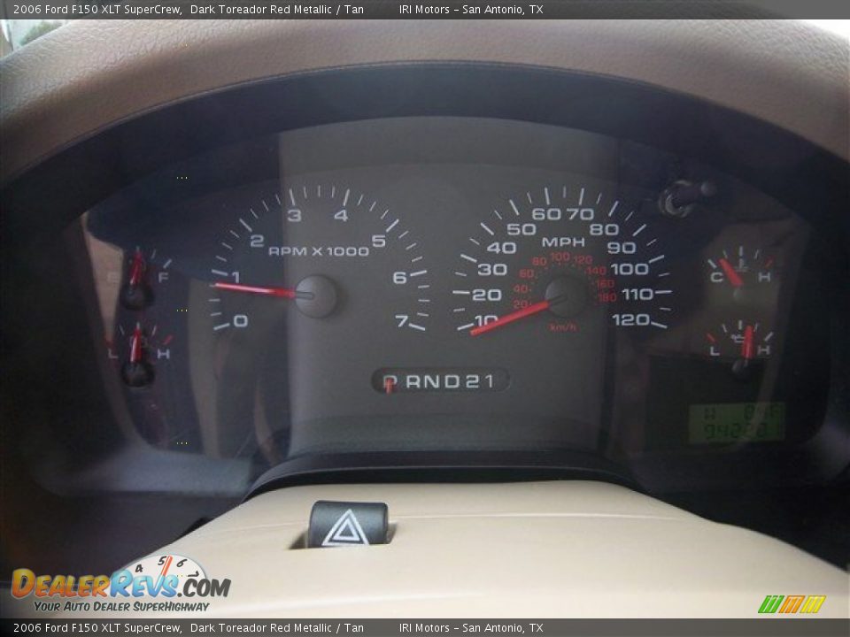 2006 Ford F150 XLT SuperCrew Dark Toreador Red Metallic / Tan Photo #24