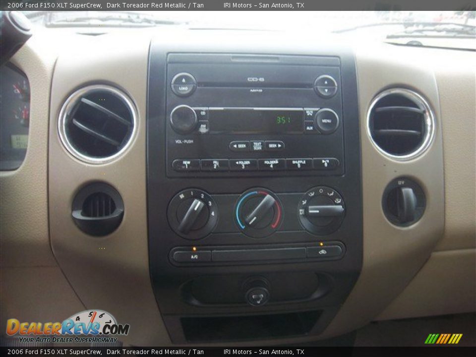 2006 Ford F150 XLT SuperCrew Dark Toreador Red Metallic / Tan Photo #25
