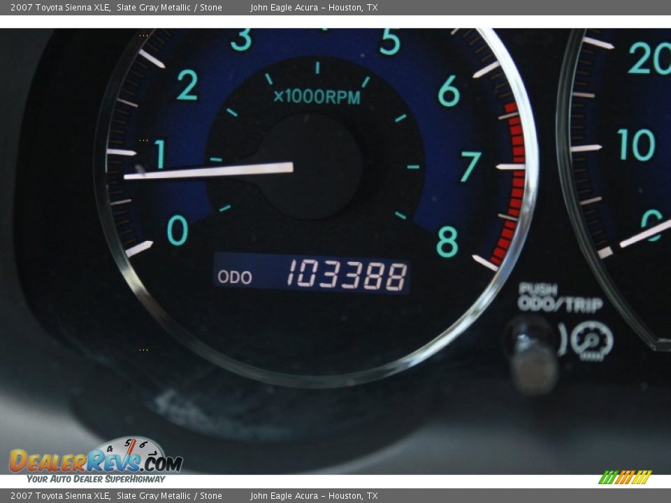 2007 Toyota Sienna XLE Slate Gray Metallic / Stone Photo #27