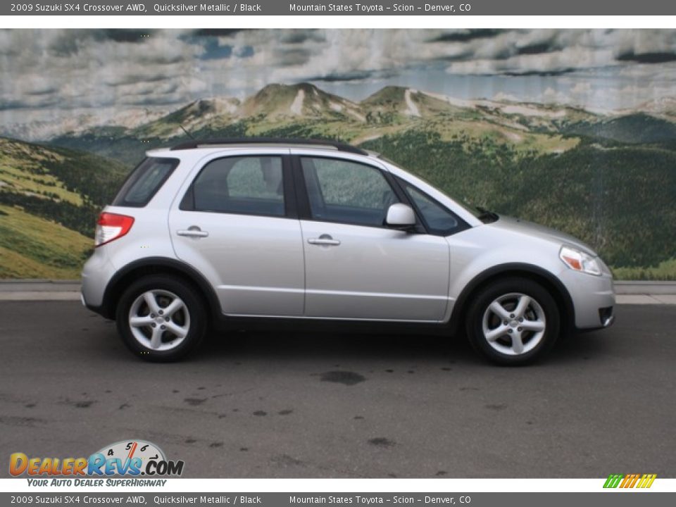2009 Suzuki SX4 Crossover AWD Quicksilver Metallic / Black Photo #2