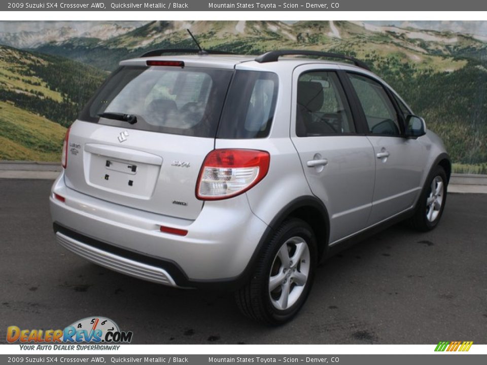 2009 Suzuki SX4 Crossover AWD Quicksilver Metallic / Black Photo #3