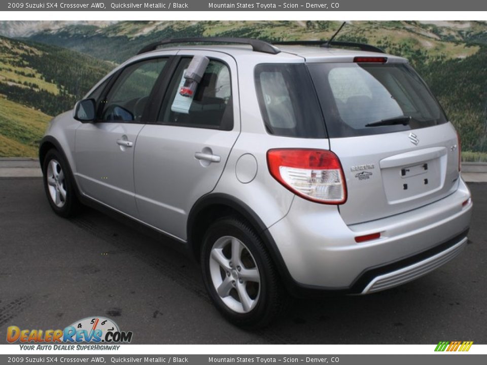 2009 Suzuki SX4 Crossover AWD Quicksilver Metallic / Black Photo #4