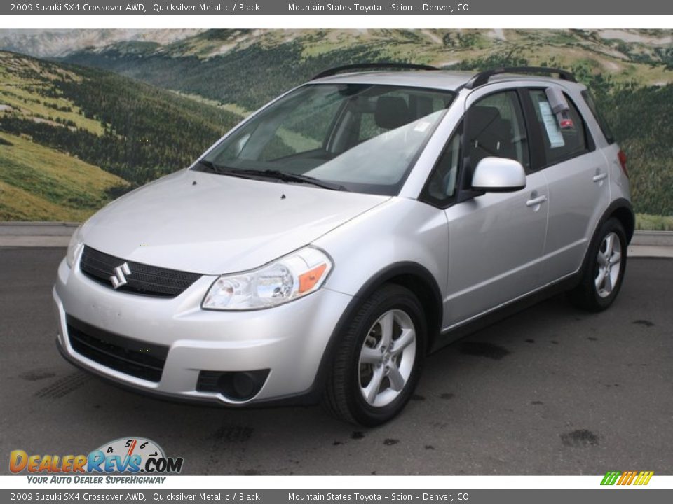 2009 Suzuki SX4 Crossover AWD Quicksilver Metallic / Black Photo #5