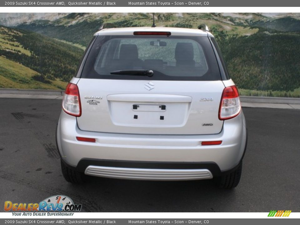 2009 Suzuki SX4 Crossover AWD Quicksilver Metallic / Black Photo #8