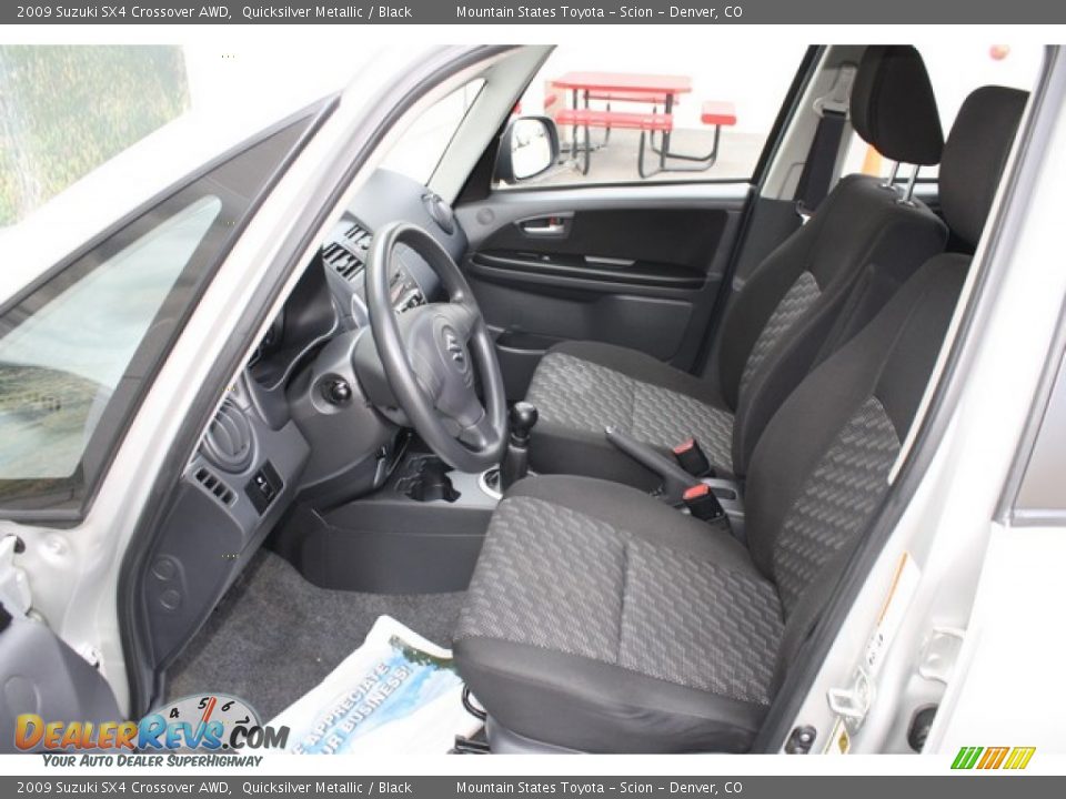 2009 Suzuki SX4 Crossover AWD Quicksilver Metallic / Black Photo #10