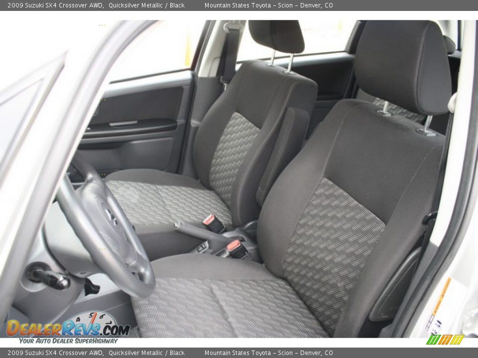 2009 Suzuki SX4 Crossover AWD Quicksilver Metallic / Black Photo #11