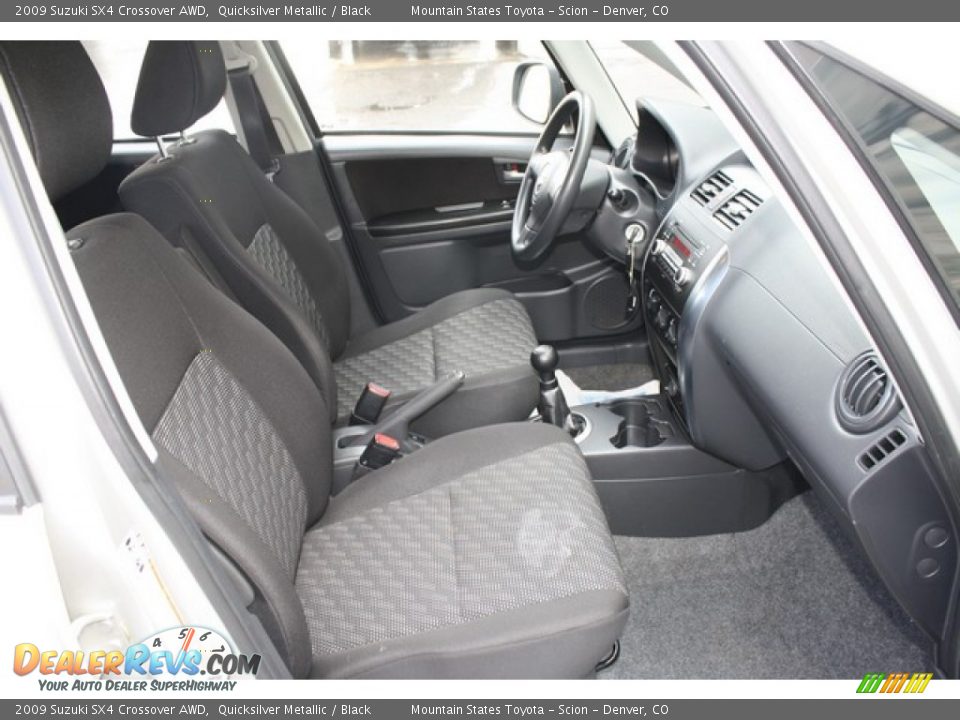 2009 Suzuki SX4 Crossover AWD Quicksilver Metallic / Black Photo #15