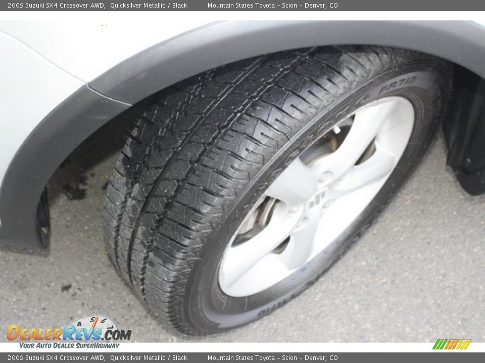 2009 Suzuki SX4 Crossover AWD Quicksilver Metallic / Black Photo #24