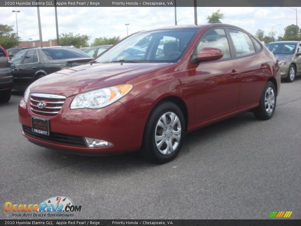 2010 Hyundai Elantra GLS Apple Red Pearl / Beige Photo #2