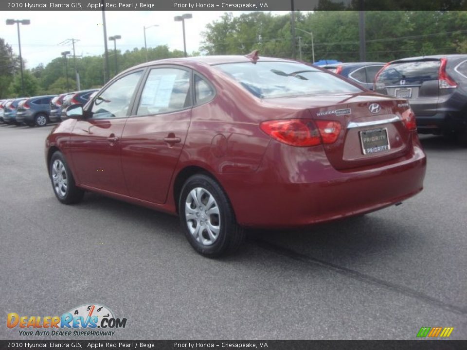 2010 Hyundai Elantra GLS Apple Red Pearl / Beige Photo #3
