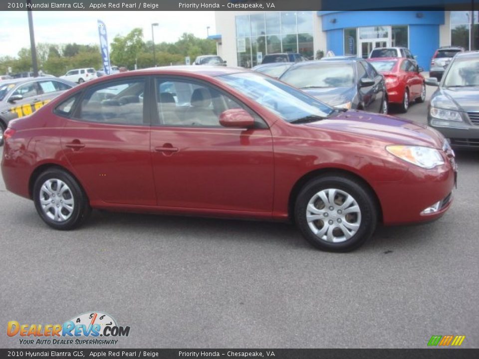 2010 Hyundai Elantra GLS Apple Red Pearl / Beige Photo #5