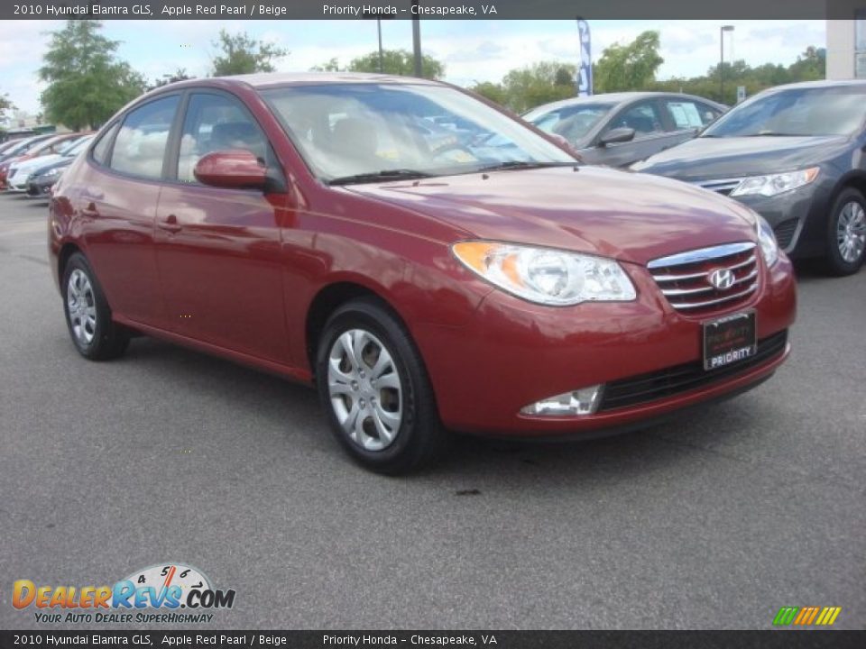 2010 Hyundai Elantra GLS Apple Red Pearl / Beige Photo #6