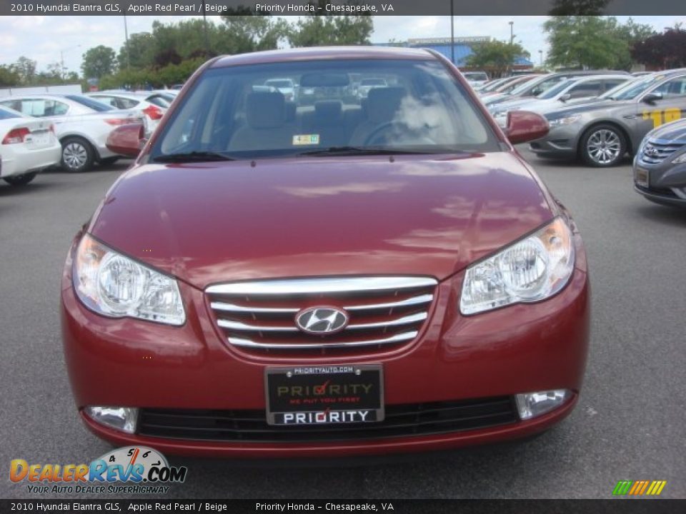 2010 Hyundai Elantra GLS Apple Red Pearl / Beige Photo #7