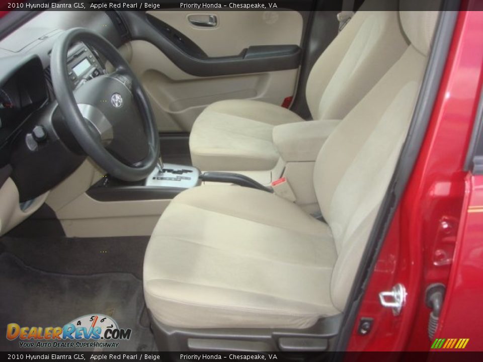 2010 Hyundai Elantra GLS Apple Red Pearl / Beige Photo #8