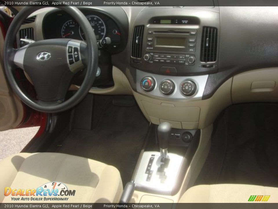 2010 Hyundai Elantra GLS Apple Red Pearl / Beige Photo #11