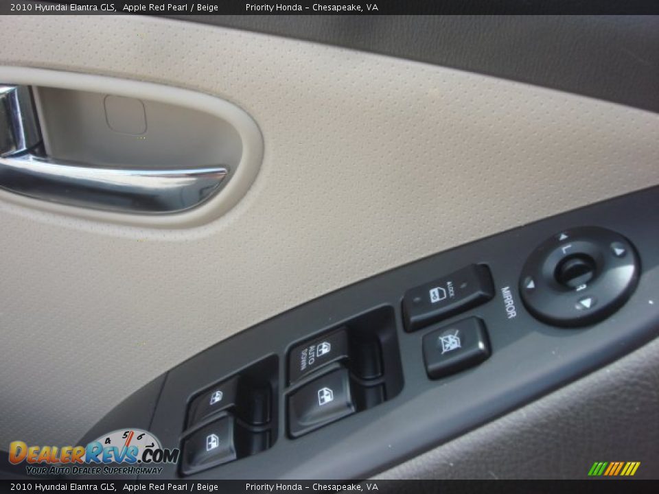 2010 Hyundai Elantra GLS Apple Red Pearl / Beige Photo #14