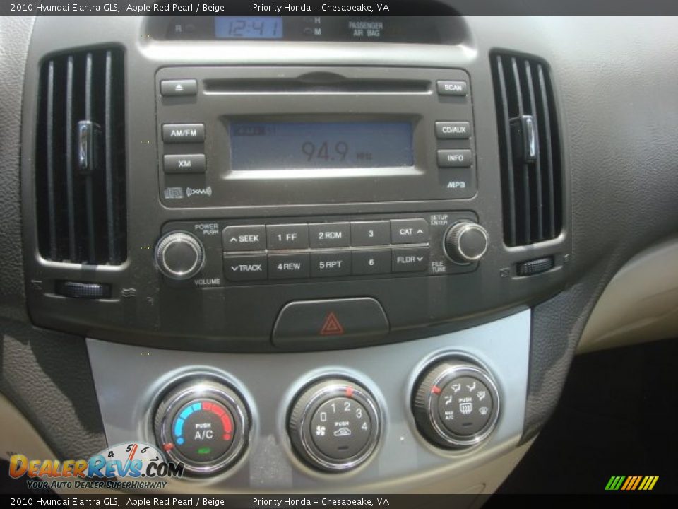 2010 Hyundai Elantra GLS Apple Red Pearl / Beige Photo #16