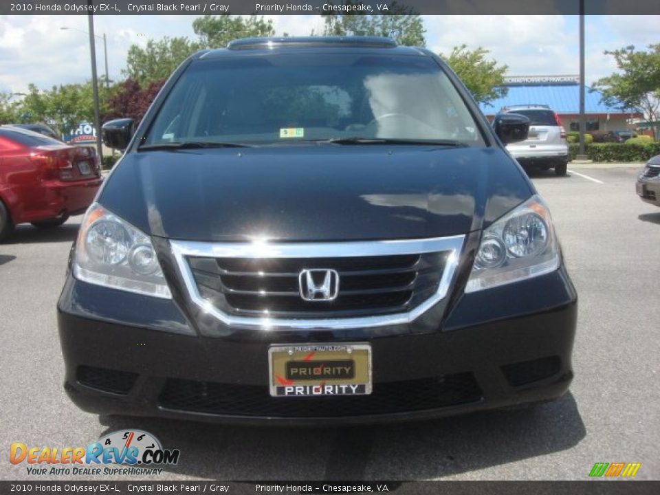 2010 Honda Odyssey EX-L Crystal Black Pearl / Gray Photo #7