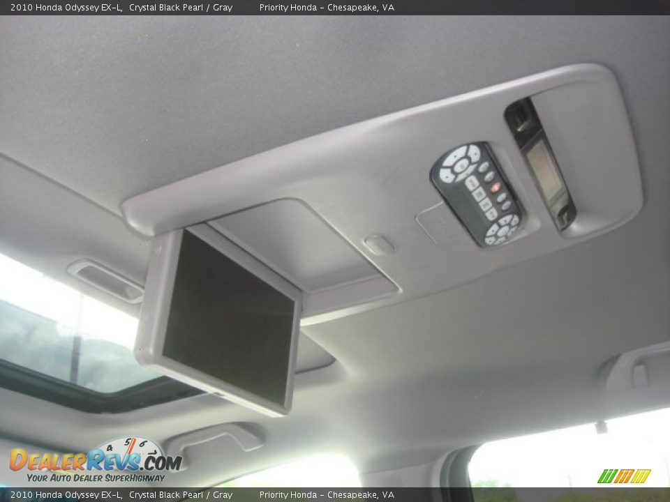 2010 Honda Odyssey EX-L Crystal Black Pearl / Gray Photo #11