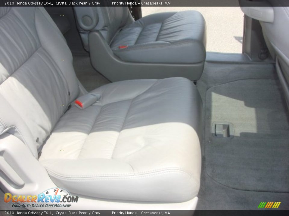 2010 Honda Odyssey EX-L Crystal Black Pearl / Gray Photo #12