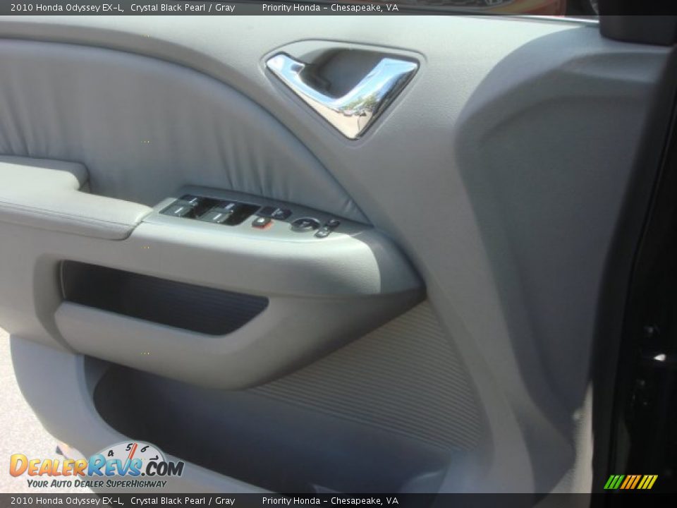 2010 Honda Odyssey EX-L Crystal Black Pearl / Gray Photo #17