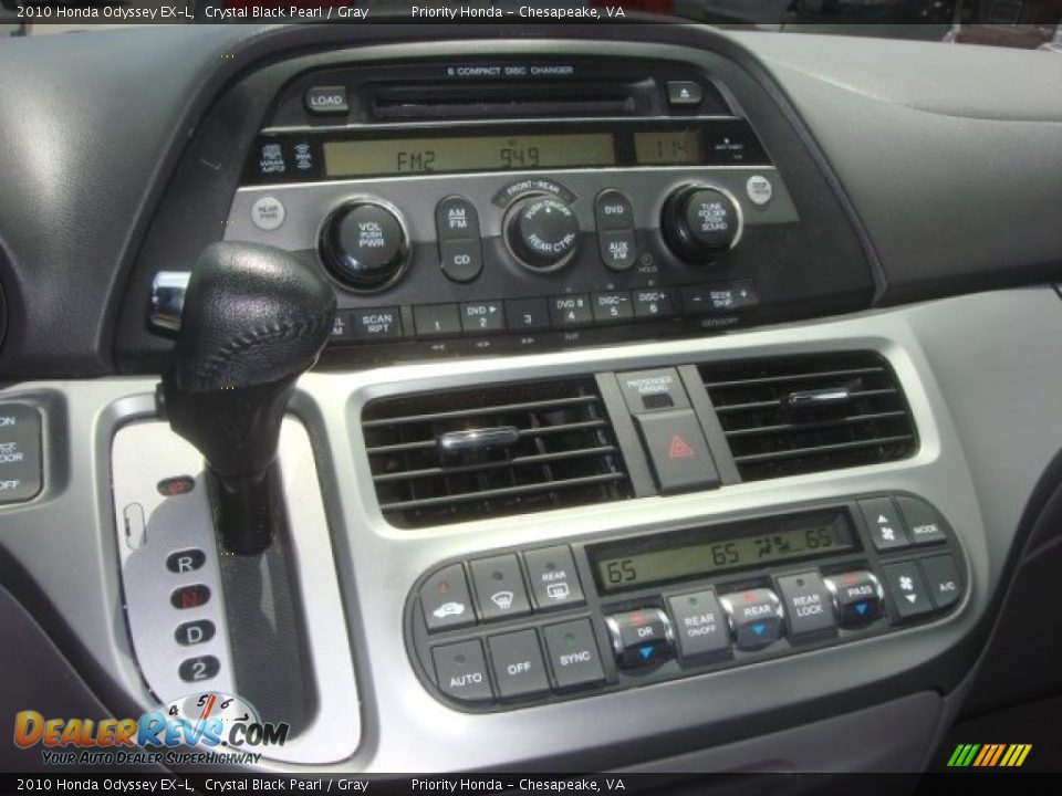 2010 Honda Odyssey EX-L Crystal Black Pearl / Gray Photo #19