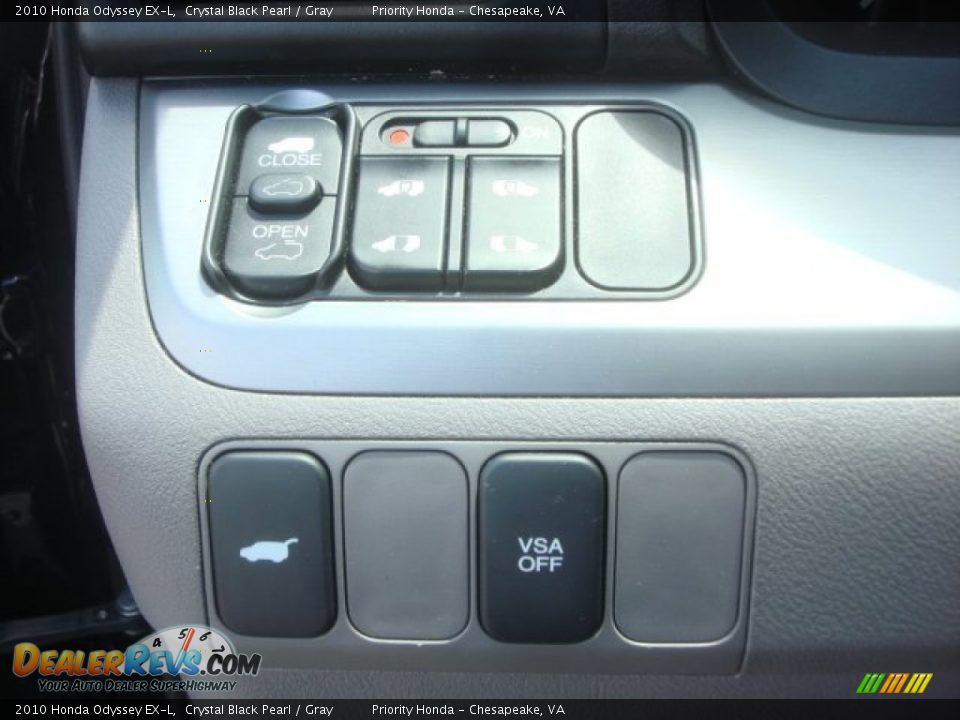 2010 Honda Odyssey EX-L Crystal Black Pearl / Gray Photo #20