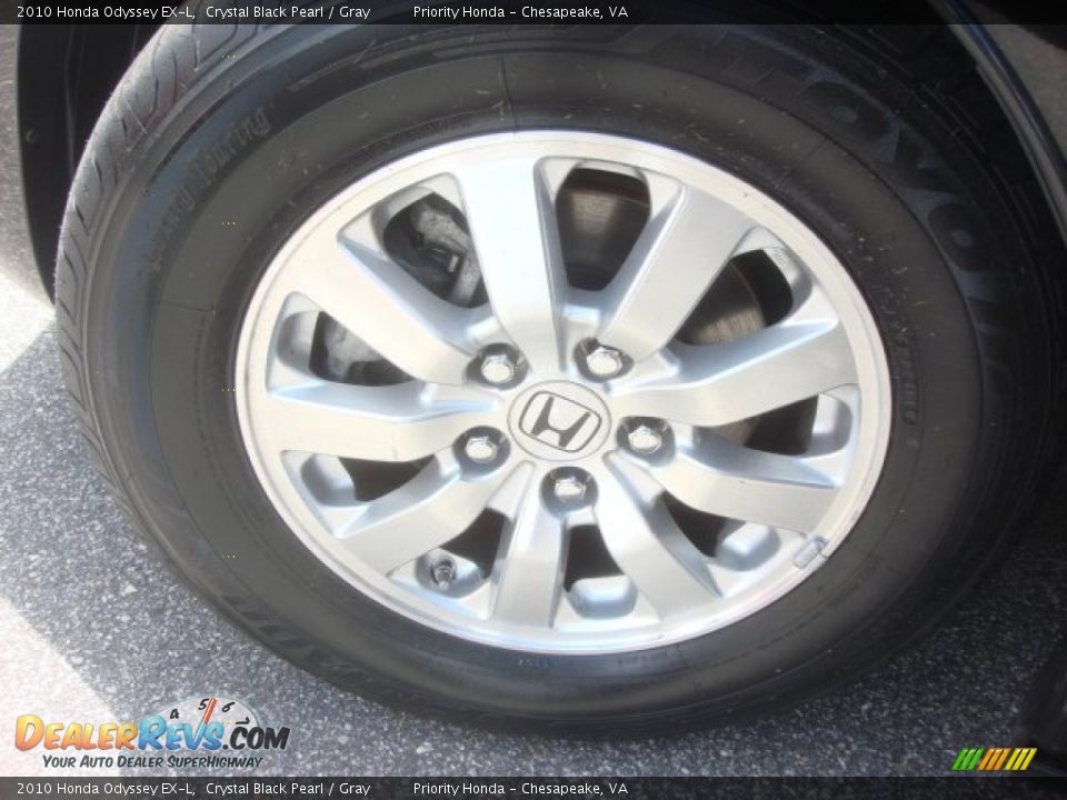 2010 Honda Odyssey EX-L Crystal Black Pearl / Gray Photo #21