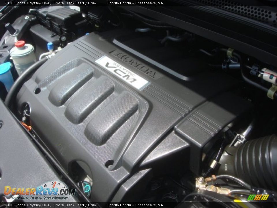 2010 Honda Odyssey EX-L Crystal Black Pearl / Gray Photo #23