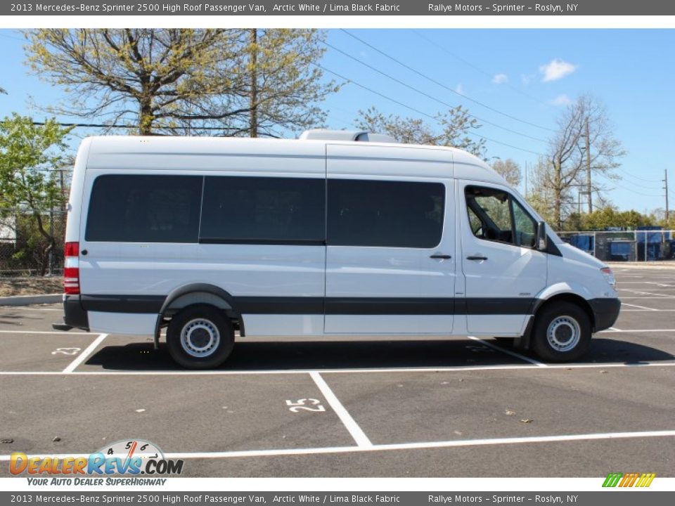 2013 Mercedes-Benz Sprinter 2500 High Roof Passenger Van Arctic White / Lima Black Fabric Photo #7
