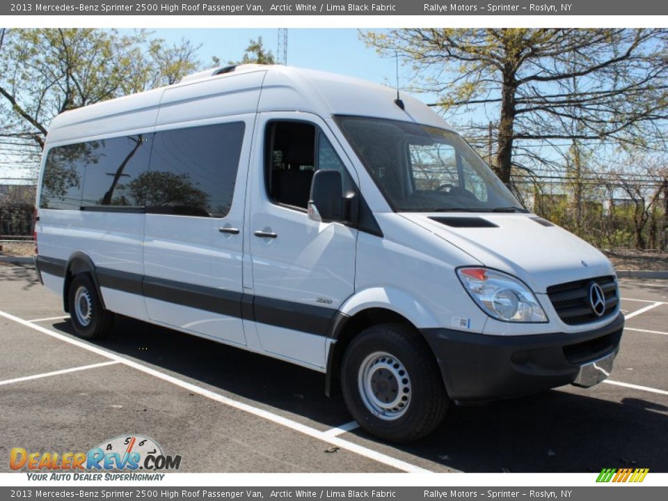 2013 Mercedes-Benz Sprinter 2500 High Roof Passenger Van Arctic White / Lima Black Fabric Photo #8