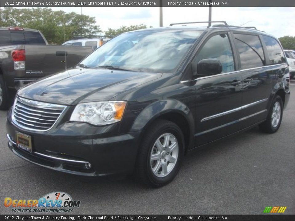 2012 Chrysler Town & Country Touring Dark Charcoal Pearl / Black/Light Graystone Photo #2