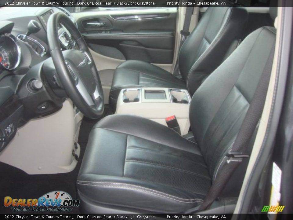 2012 Chrysler Town & Country Touring Dark Charcoal Pearl / Black/Light Graystone Photo #8