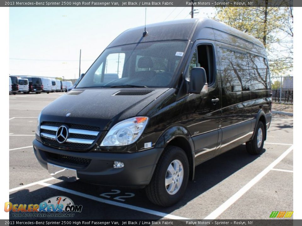 2013 Mercedes-Benz Sprinter 2500 High Roof Passenger Van Jet Black / Lima Black Fabric Photo #1