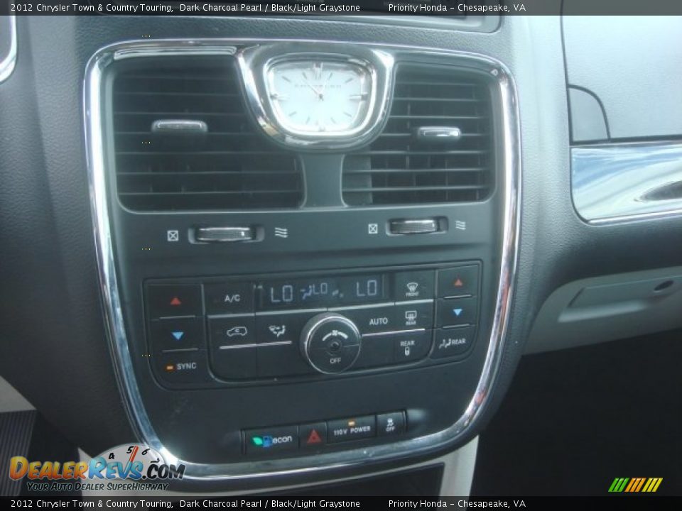 2012 Chrysler Town & Country Touring Dark Charcoal Pearl / Black/Light Graystone Photo #20