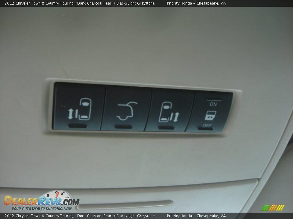 2012 Chrysler Town & Country Touring Dark Charcoal Pearl / Black/Light Graystone Photo #21