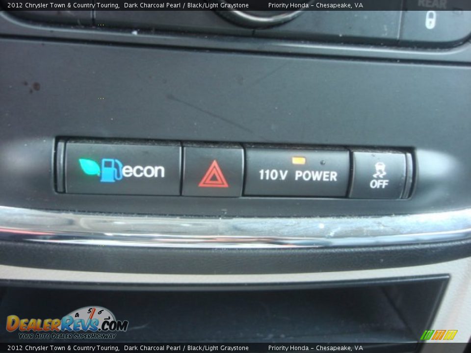 2012 Chrysler Town & Country Touring Dark Charcoal Pearl / Black/Light Graystone Photo #22