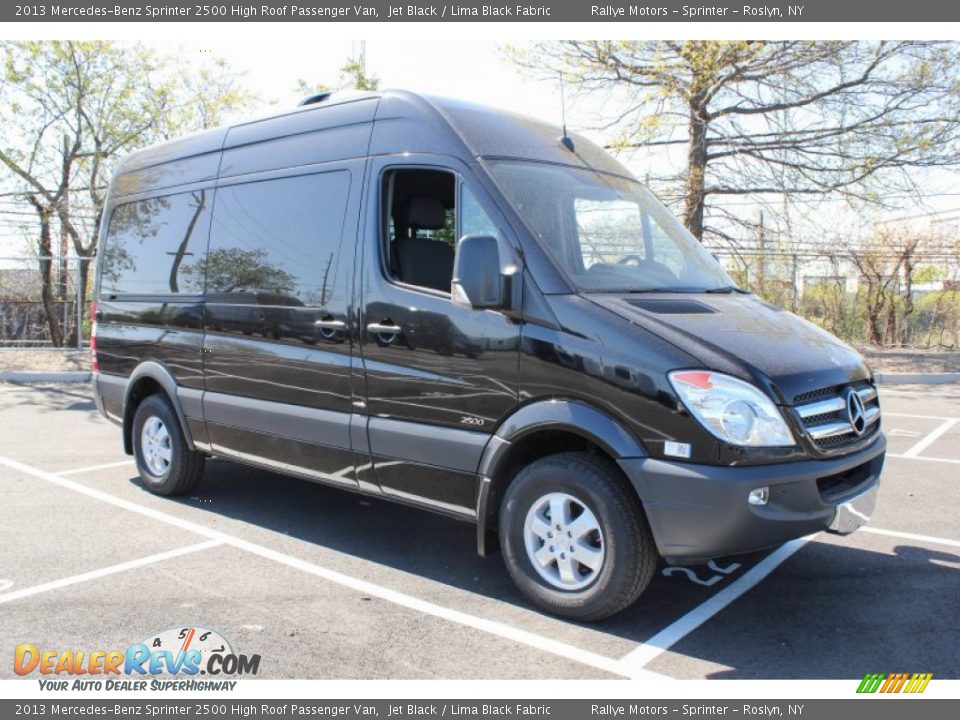 2013 Mercedes-Benz Sprinter 2500 High Roof Passenger Van Jet Black / Lima Black Fabric Photo #8