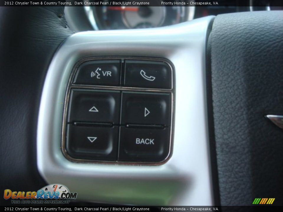 2012 Chrysler Town & Country Touring Dark Charcoal Pearl / Black/Light Graystone Photo #23