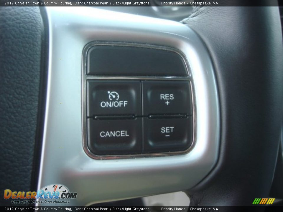 2012 Chrysler Town & Country Touring Dark Charcoal Pearl / Black/Light Graystone Photo #24