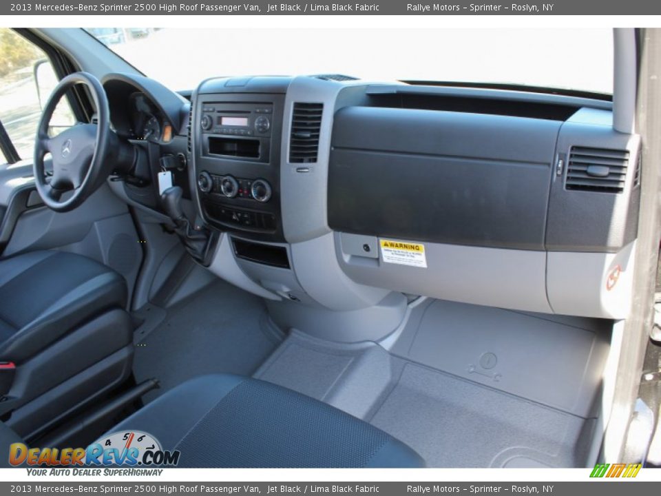 2013 Mercedes-Benz Sprinter 2500 High Roof Passenger Van Jet Black / Lima Black Fabric Photo #9