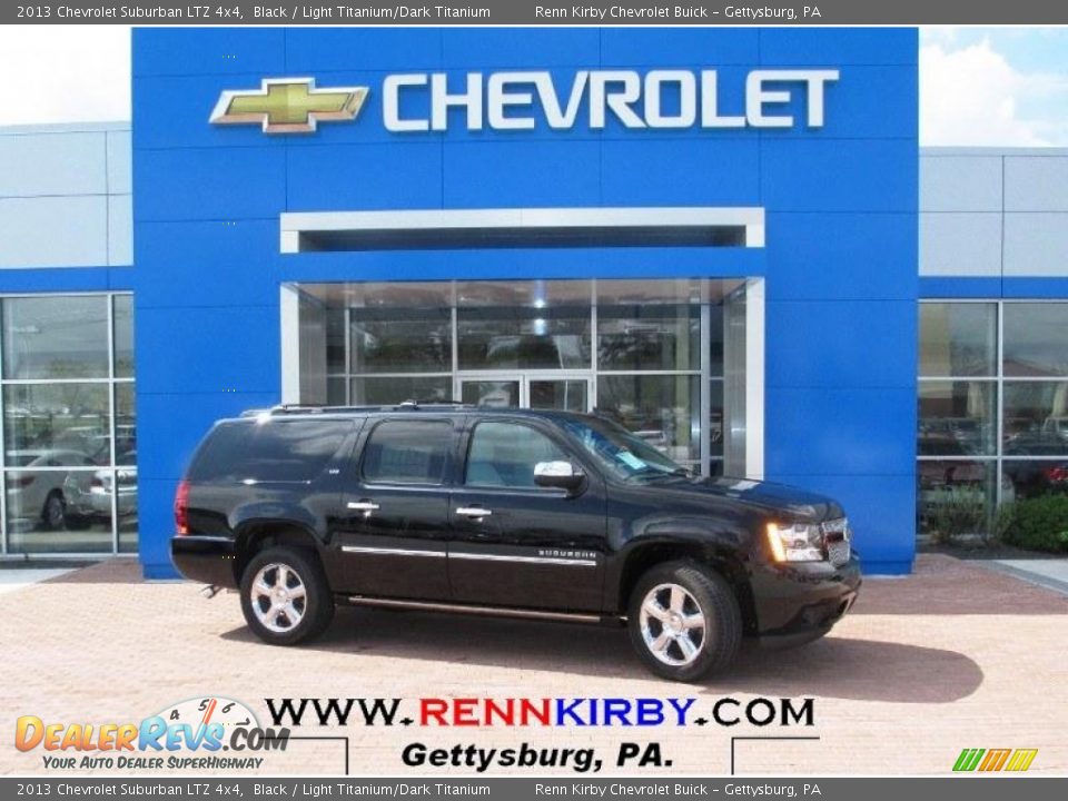 2013 Chevrolet Suburban LTZ 4x4 Black / Light Titanium/Dark Titanium Photo #1