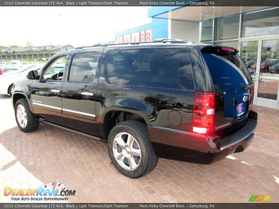 2013 Chevrolet Suburban LTZ 4x4 Black / Light Titanium/Dark Titanium Photo #2