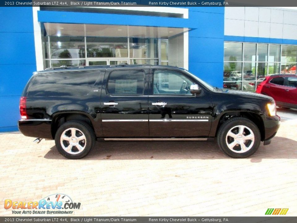 2013 Chevrolet Suburban LTZ 4x4 Black / Light Titanium/Dark Titanium Photo #3
