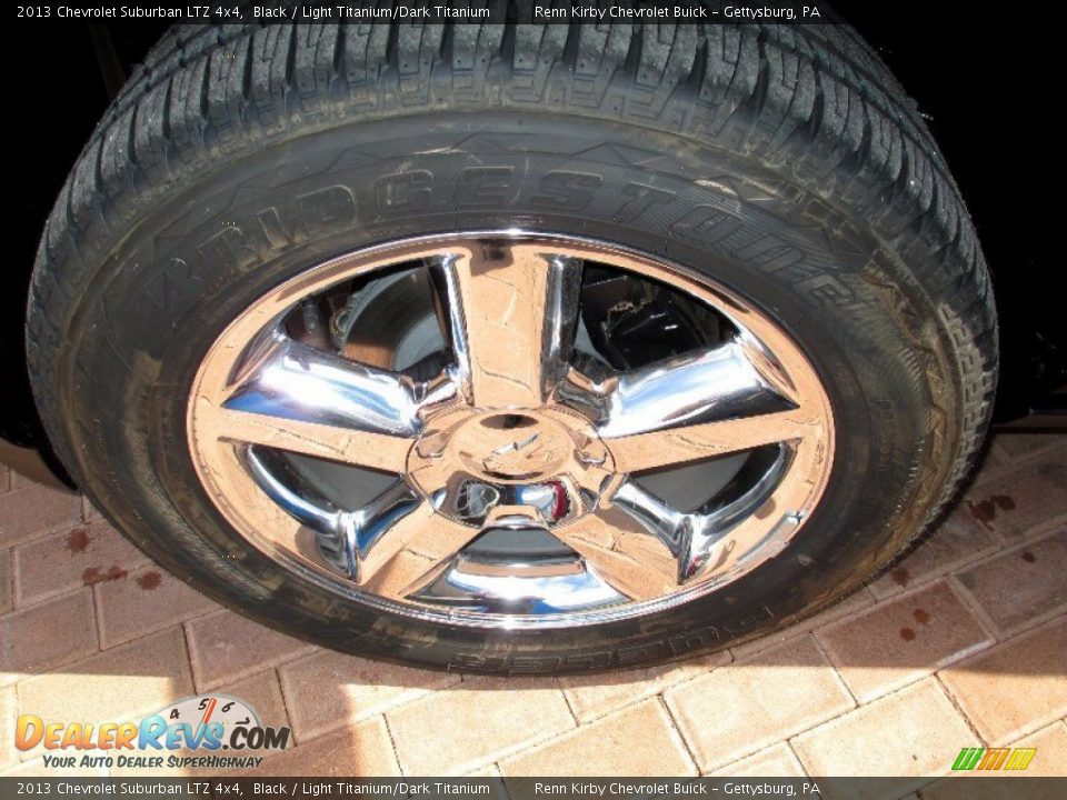 2013 Chevrolet Suburban LTZ 4x4 Black / Light Titanium/Dark Titanium Photo #4