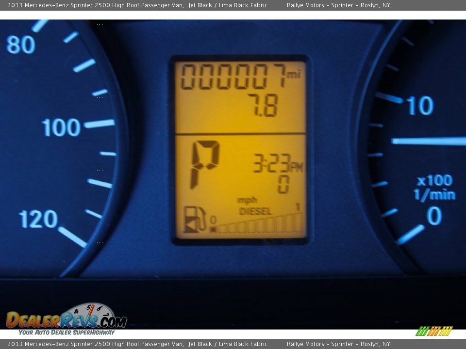 2013 Mercedes-Benz Sprinter 2500 High Roof Passenger Van Jet Black / Lima Black Fabric Photo #15