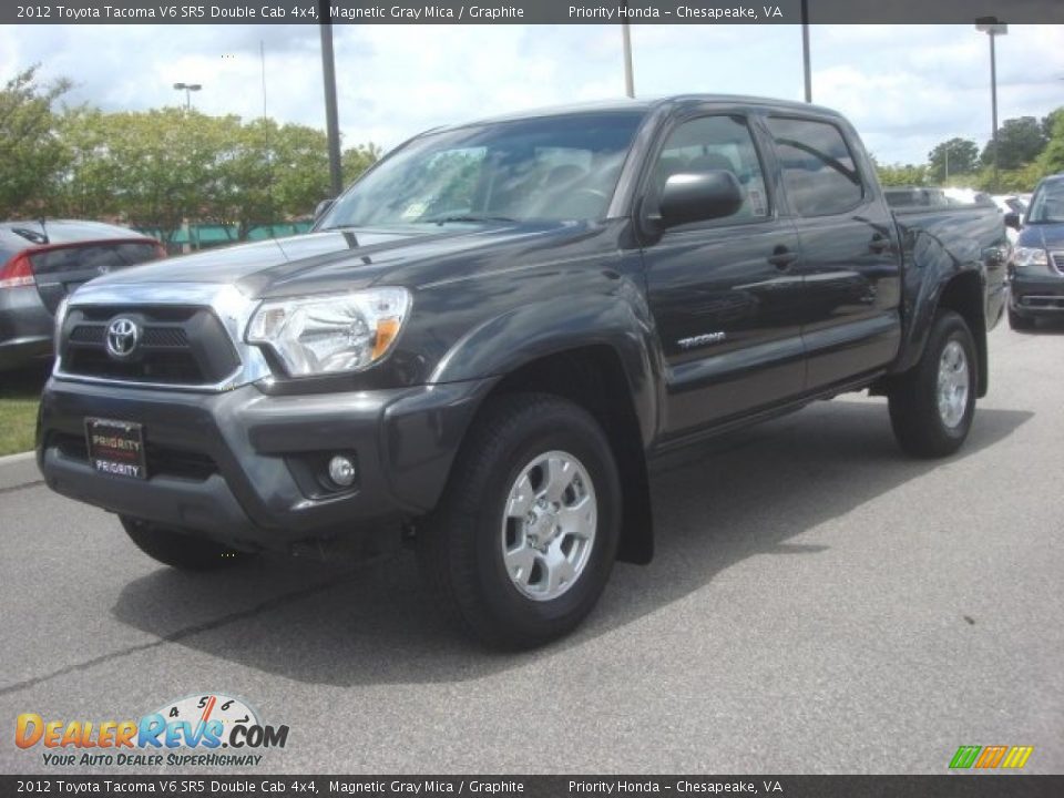 2012 Toyota Tacoma V6 SR5 Double Cab 4x4 Magnetic Gray Mica / Graphite Photo #2