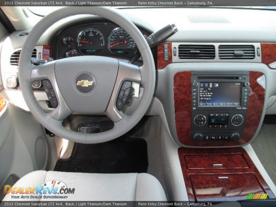 2013 Chevrolet Suburban LTZ 4x4 Black / Light Titanium/Dark Titanium Photo #7