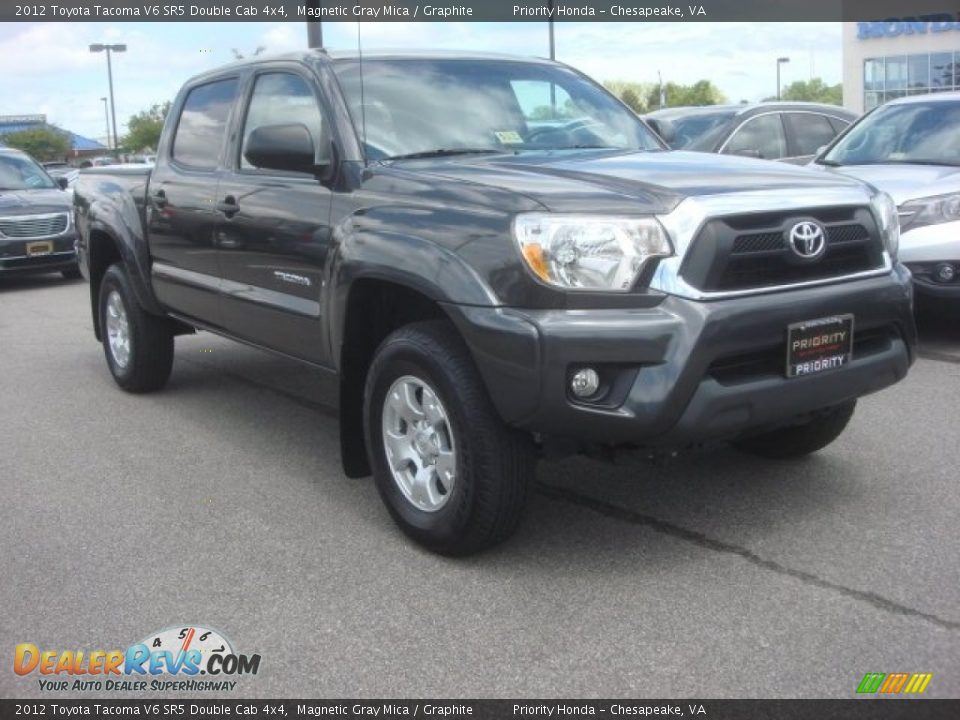 2012 Toyota Tacoma V6 SR5 Double Cab 4x4 Magnetic Gray Mica / Graphite Photo #6