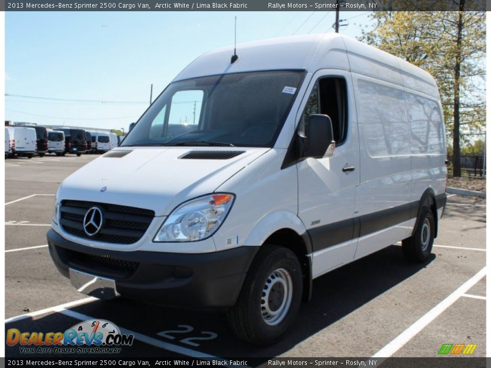 2013 Mercedes-Benz Sprinter 2500 Cargo Van Arctic White / Lima Black Fabric Photo #1